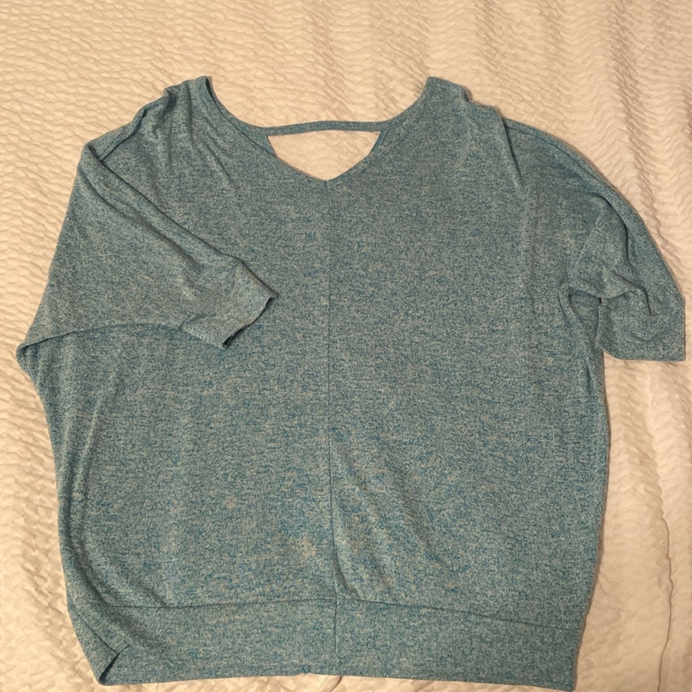 Lane Bryant Teal Knit Sweater